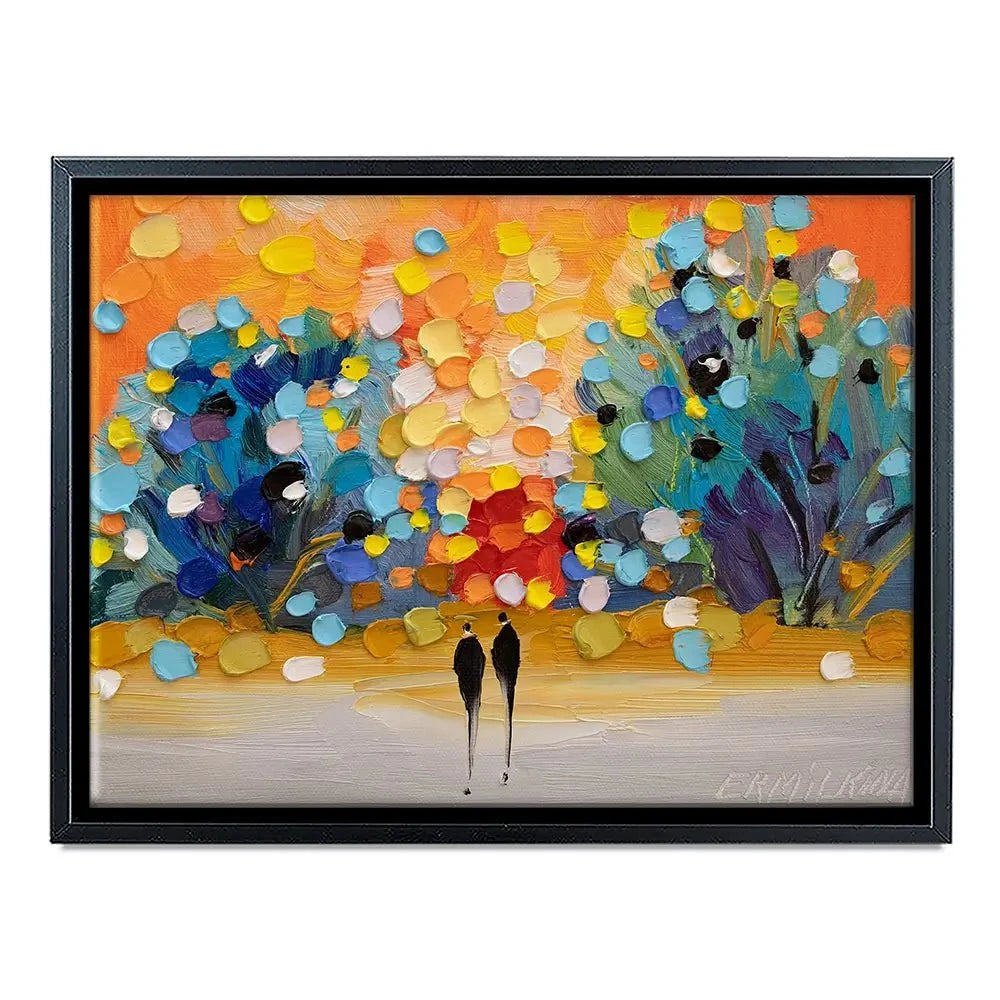 Sunset In The Park Canvas Print Sunset In The Park Canvas Print wall art product Ekaterina Ermilkina