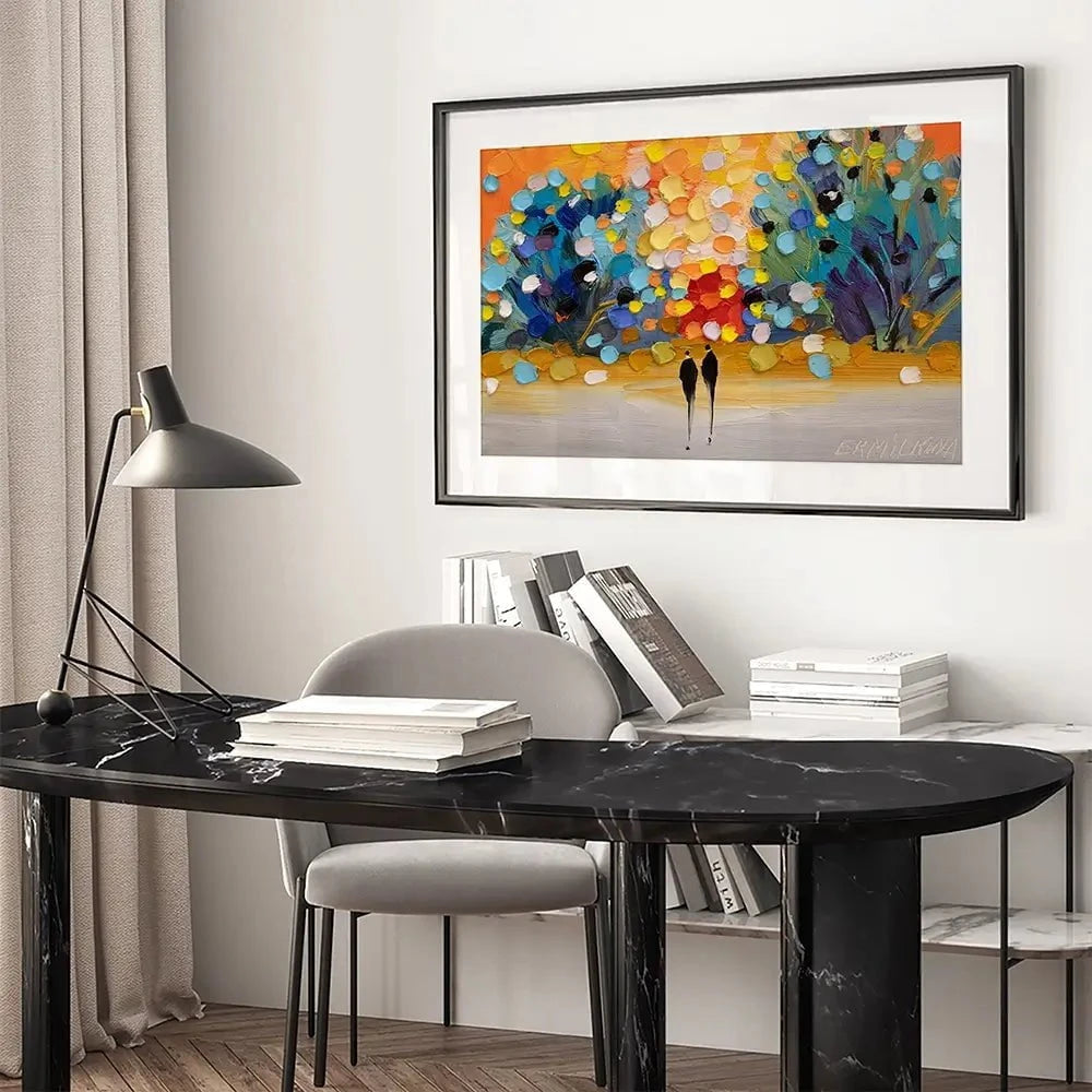 Sunset In The Park Framed Art Print Sunset In The Park Framed Art Print wall art product Ekaterina Ermilkina