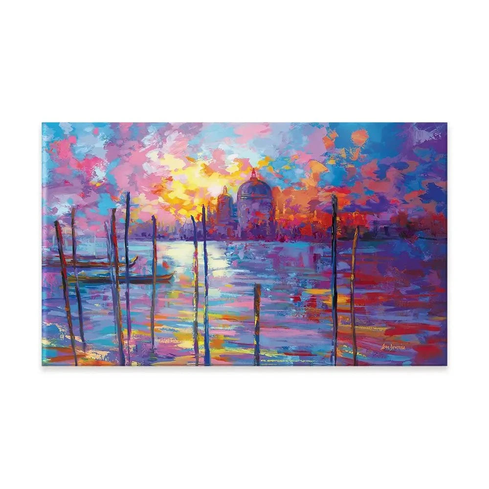 Sunset In Venice Canvas Print Sunset In Venice Canvas Print wall art product Leon Devenice