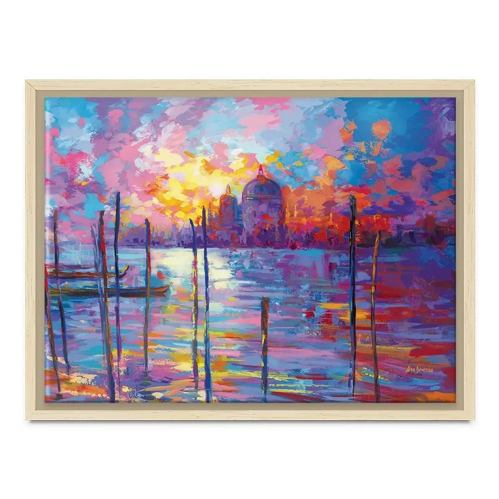 Sunset In Venice Canvas Print Sunset In Venice Canvas Print wall art product Leon Devenice