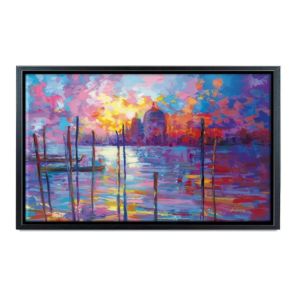 Sunset In Venice Canvas Print Sunset In Venice Canvas Print wall art product Leon Devenice