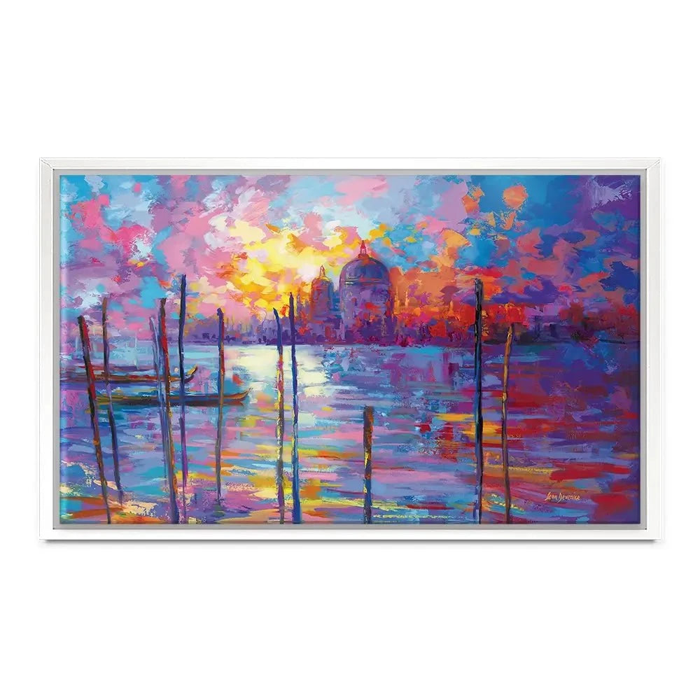 Sunset In Venice Canvas Print Sunset In Venice Canvas Print wall art product Leon Devenice