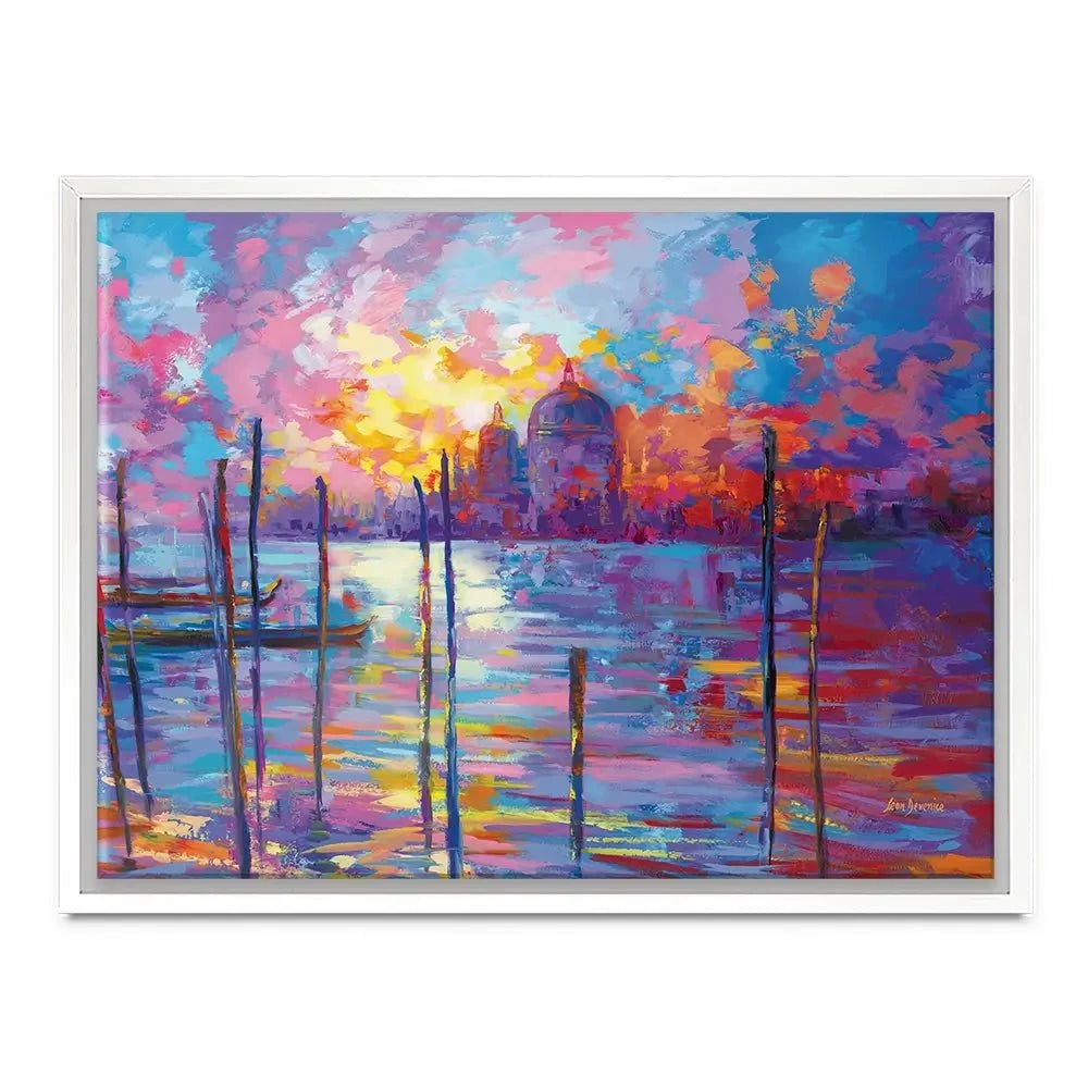 Sunset In Venice Canvas Print Sunset In Venice Canvas Print wall art product Leon Devenice