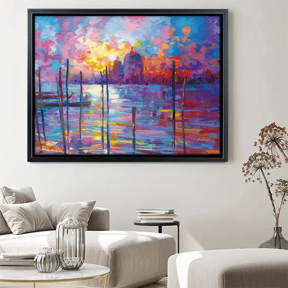 Sunset In Venice Canvas Print Sunset In Venice Canvas Print wall art product Leon Devenice