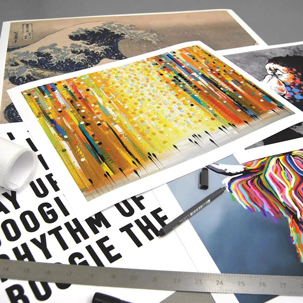 Sunset Lights Art Print Sunset Lights Art Print wall art product Ekaterina Ermilkina