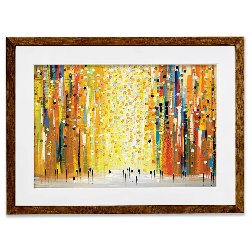 Sunset Lights Framed Art Print Sunset Lights Framed Art Print wall art product Ekaterina Ermilkina