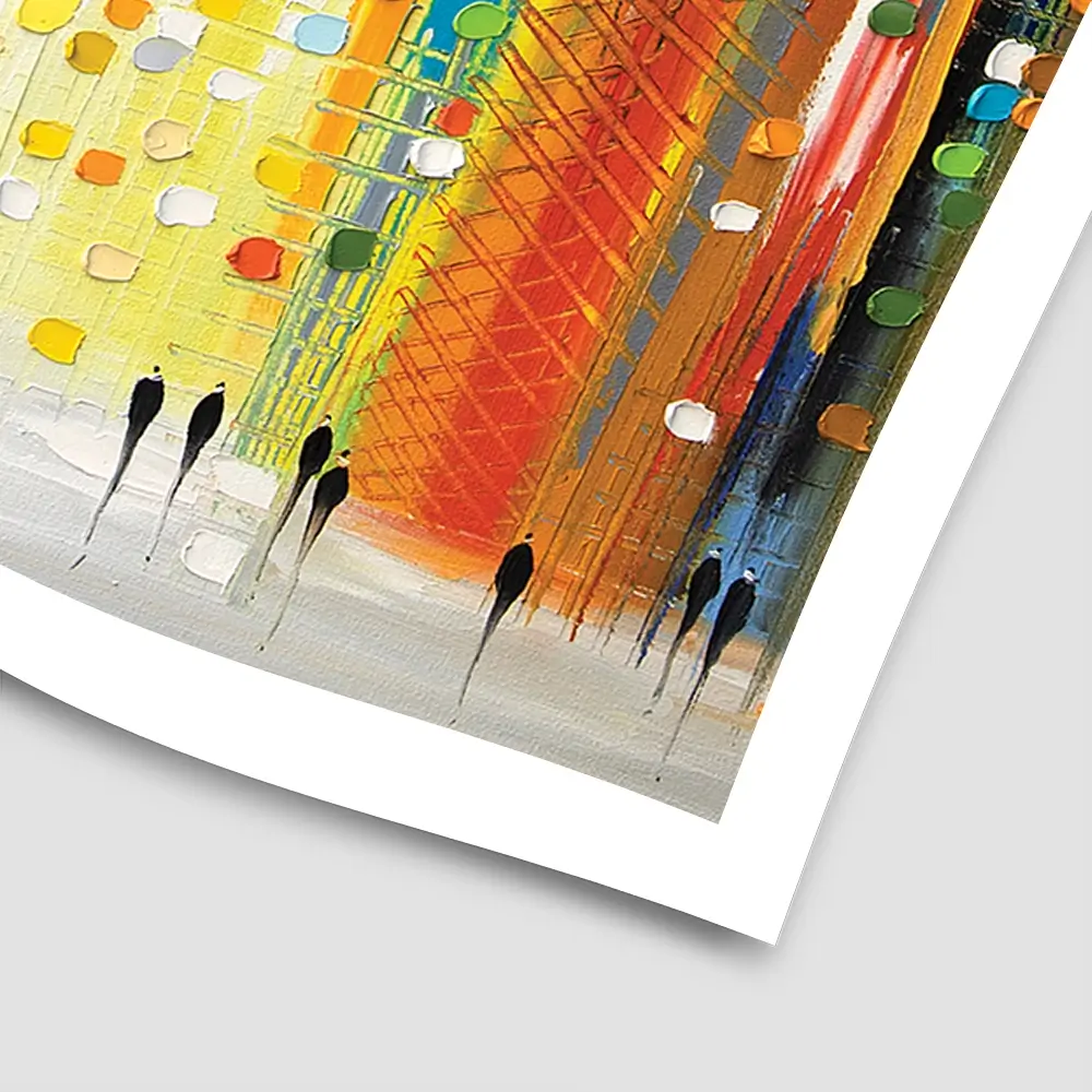 Sunset Lights Square Art Print Sunset Lights Square Art Print wall art product Ekaterina Ermilkina
