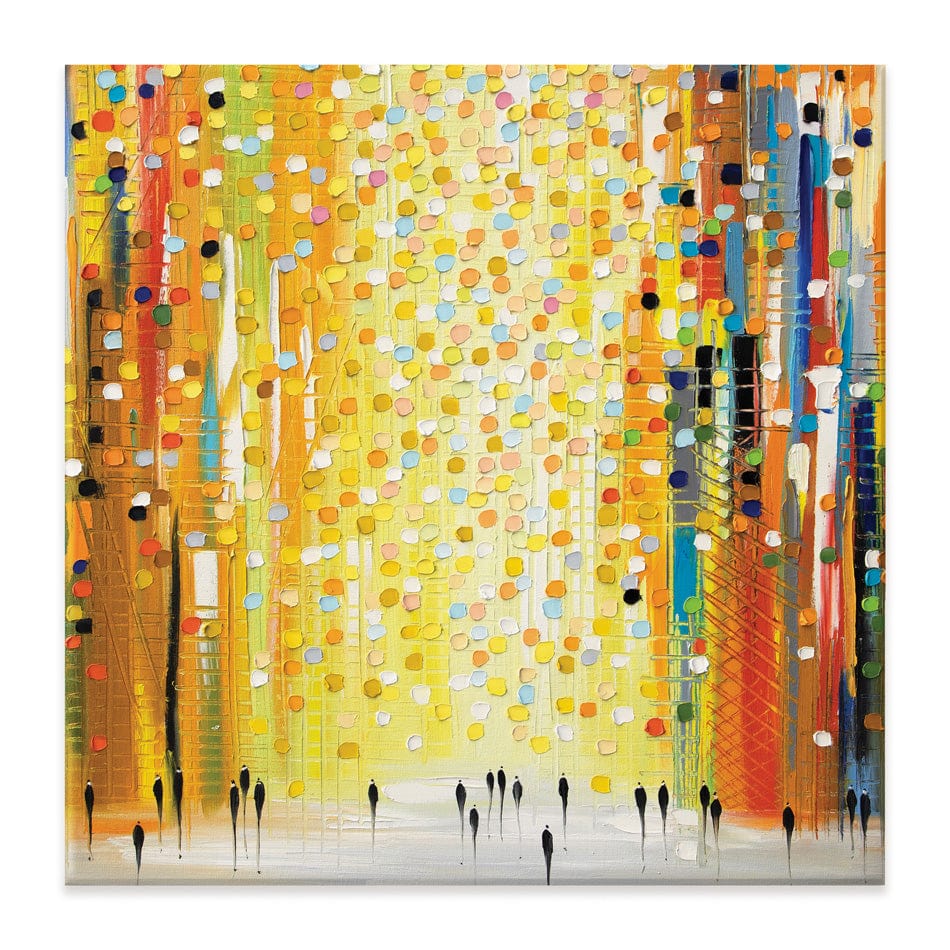 Sunset Lights Square Canvas Print wall art product Ekaterina Ermilkina / Independent