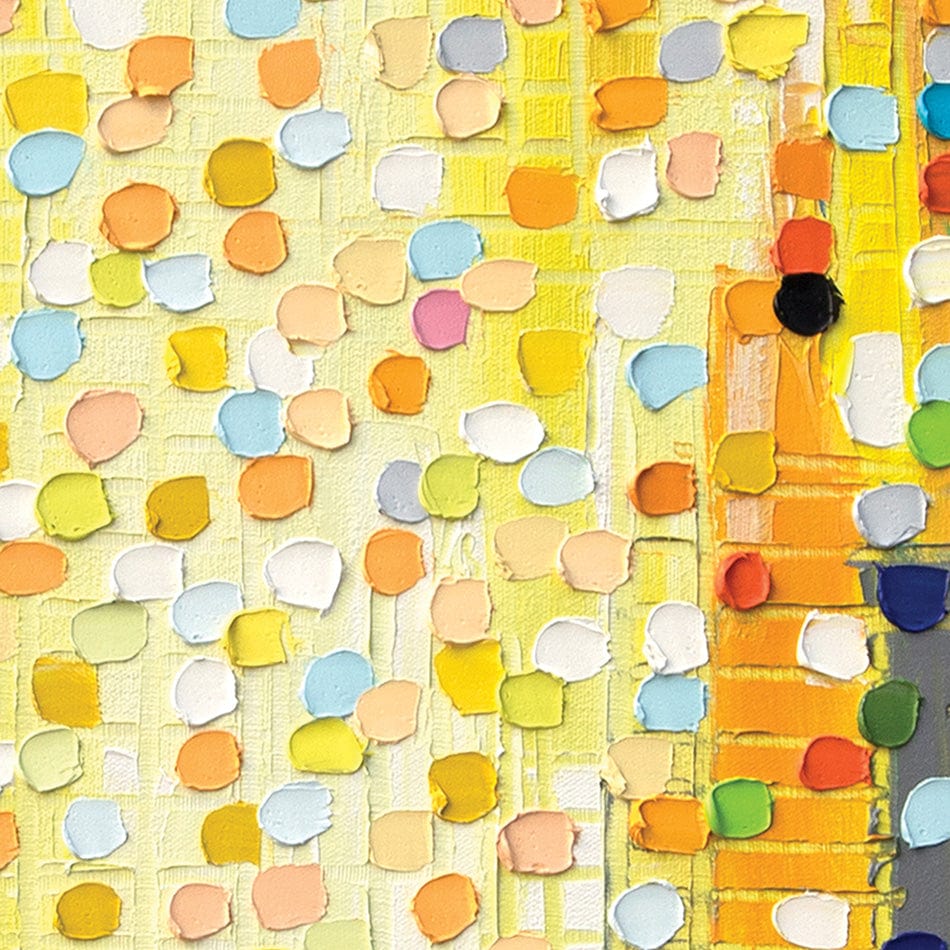 Sunset Lights Square Canvas Print wall art product Ekaterina Ermilkina / Independent