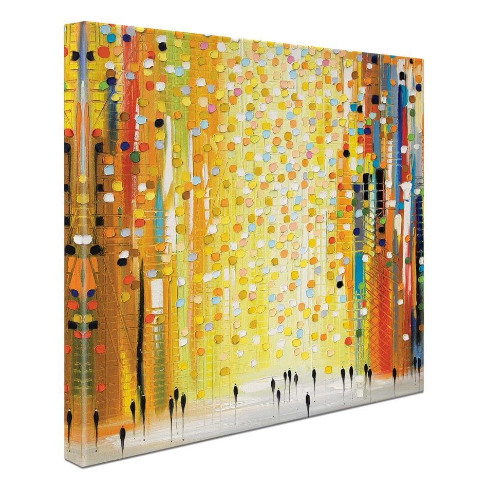 Sunset Lights Square Canvas Print wall art product Ekaterina Ermilkina / Independent