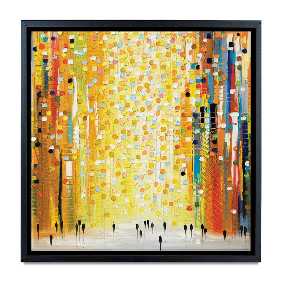 Sunset Lights Square Canvas Print wall art product Ekaterina Ermilkina / Independent