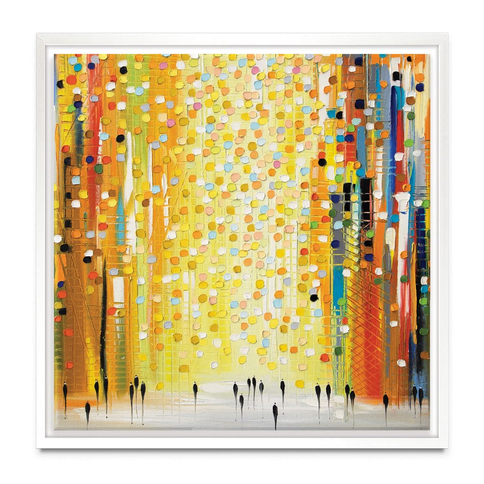 Sunset Lights Square Canvas Print wall art product Ekaterina Ermilkina / Independent