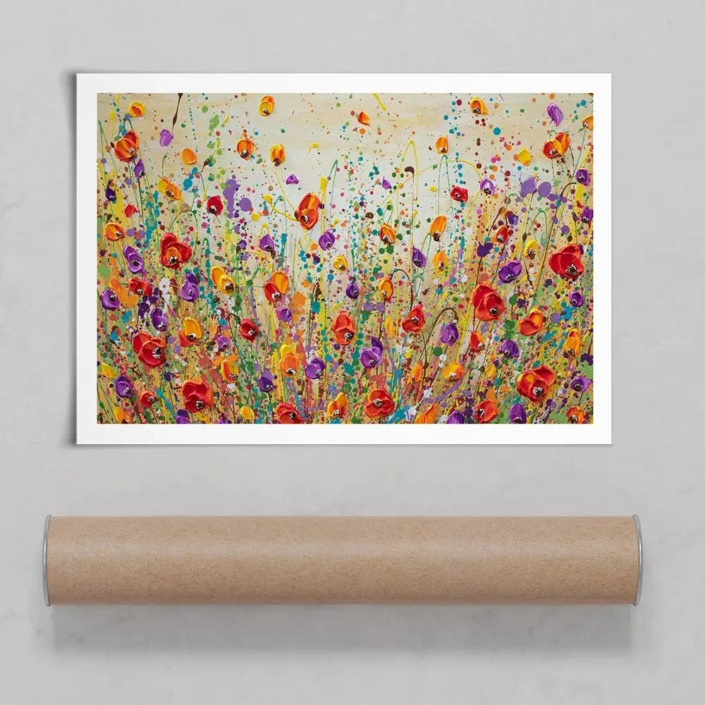 Sunset Meadow Art Print Sunset Meadow Art Print wall art product Olga Tkachyk