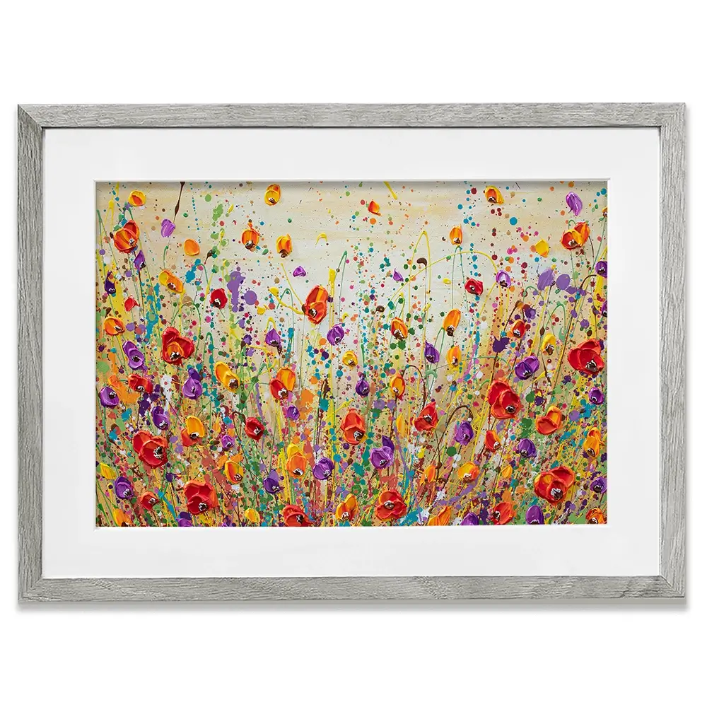 Sunset Meadow Framed Art Print Sunset Meadow Framed Art Print wall art product Olga Tkachyk