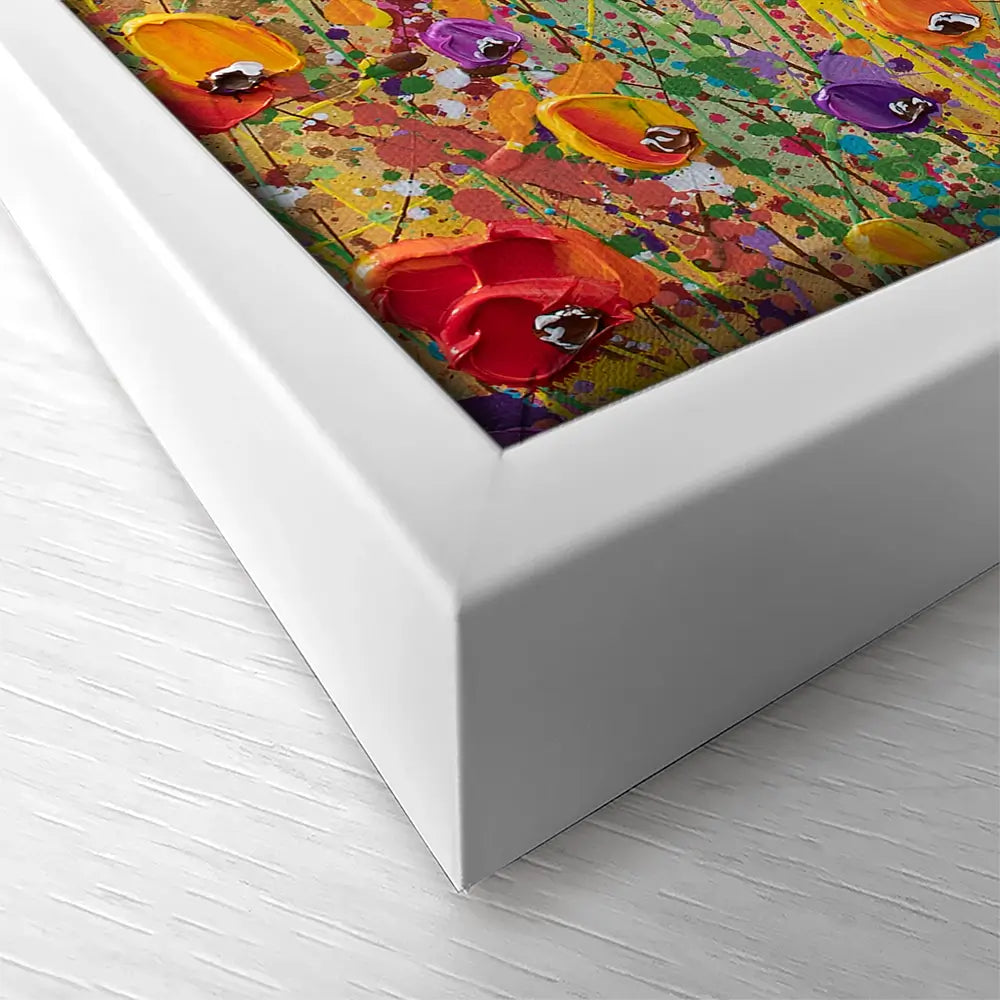 Sunset Meadow Square Canvas Print Sunset Meadow Square Canvas Print wall art product Olga Tkachyk