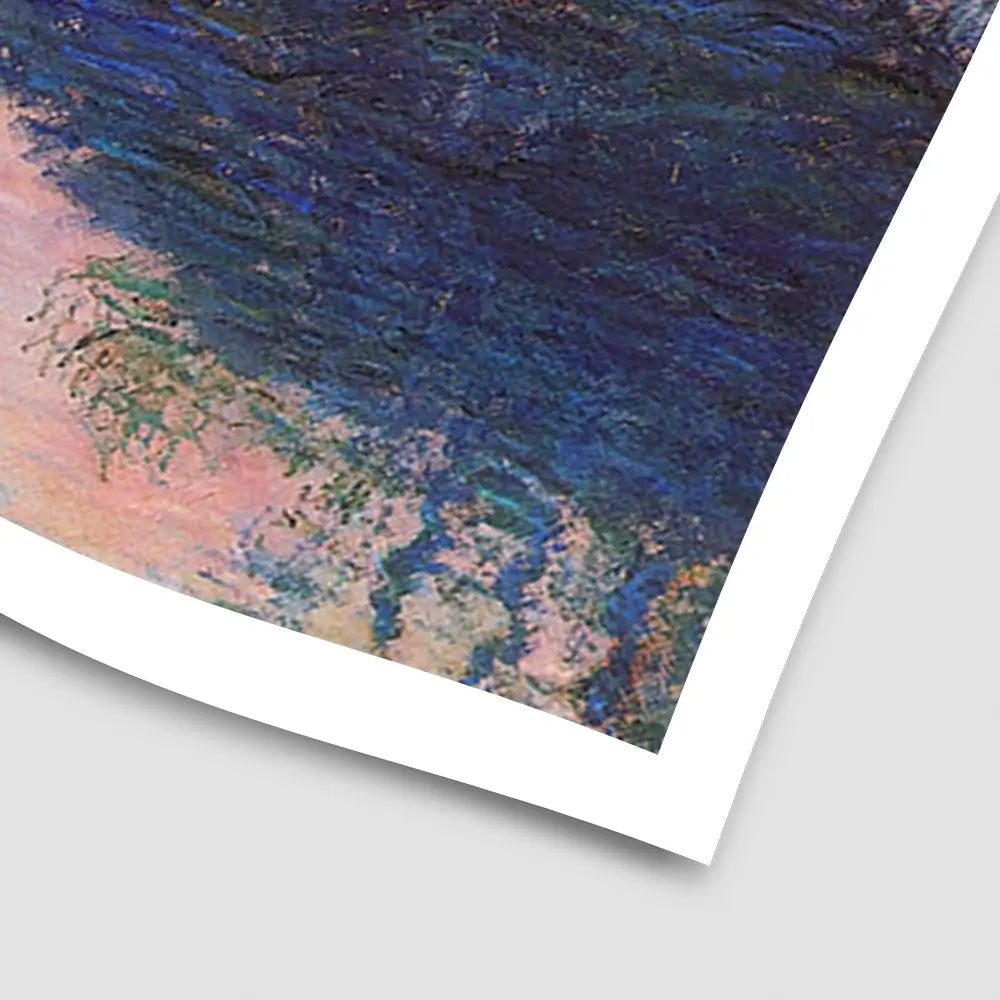 Sunset On The Seine At Lavacourt Winter Effect Art Print Sunset On The Seine At Lavacourt Winter Effect Art Print wall art product Claude Monet