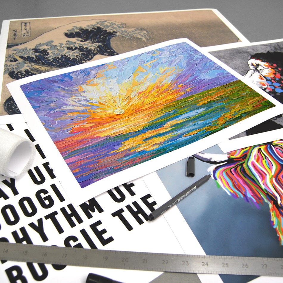 Sunset Over A Lake Art Print wall art product Olga Tkachyk