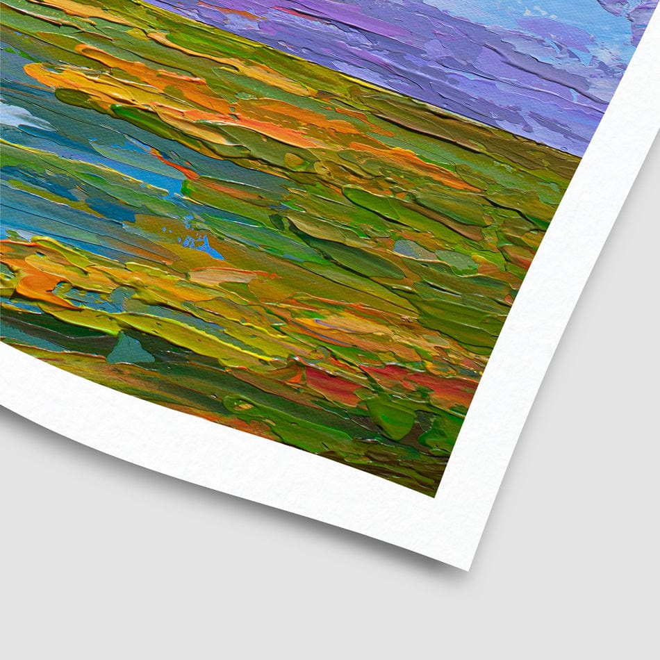 Sunset Over A Lake Art Print wall art product Olga Tkachyk