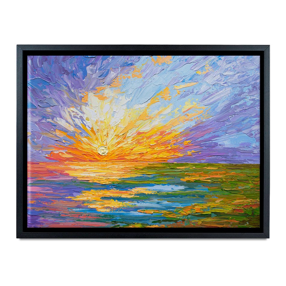 Sunset Over A Lake Canvas Print wall art product Olga Tkachyk