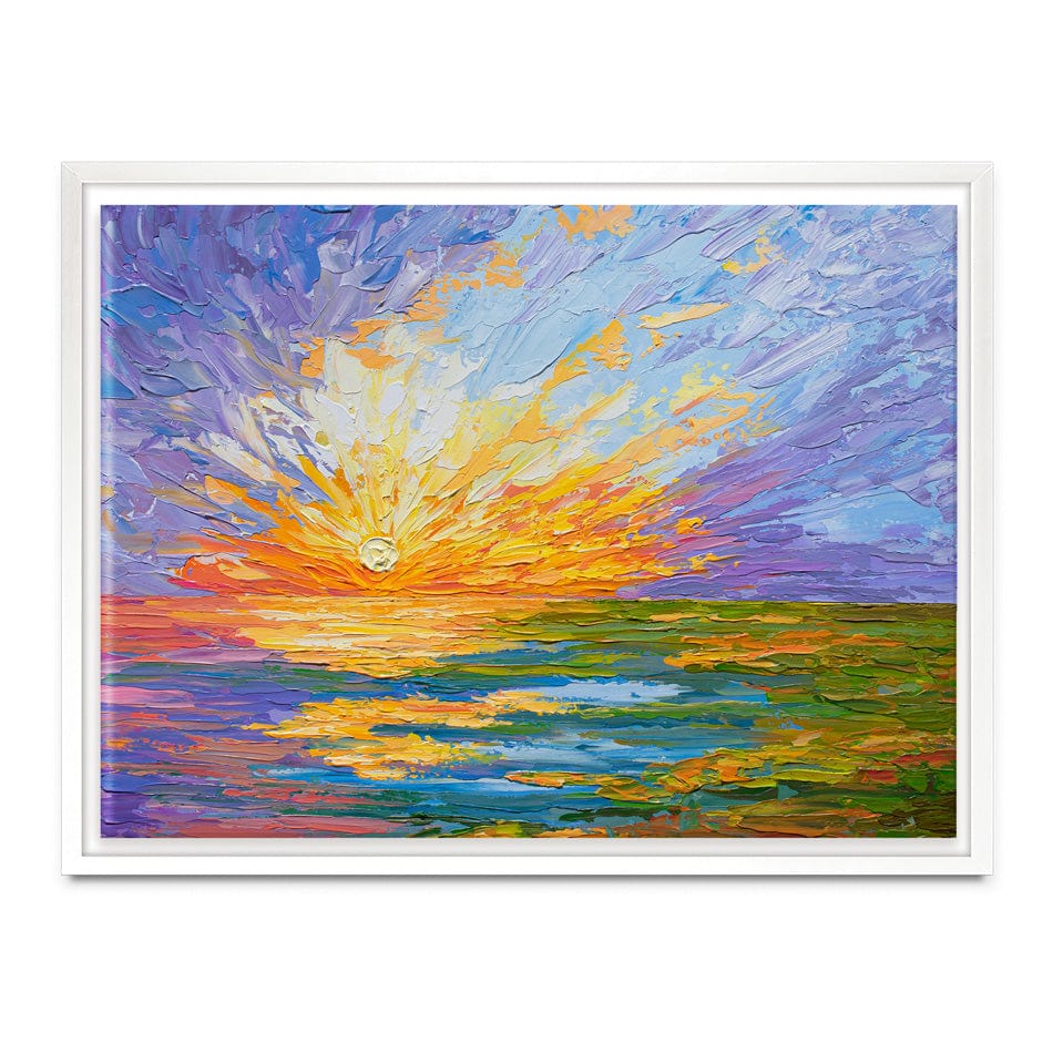 Sunset Over A Lake Canvas Print wall art product Olga Tkachyk
