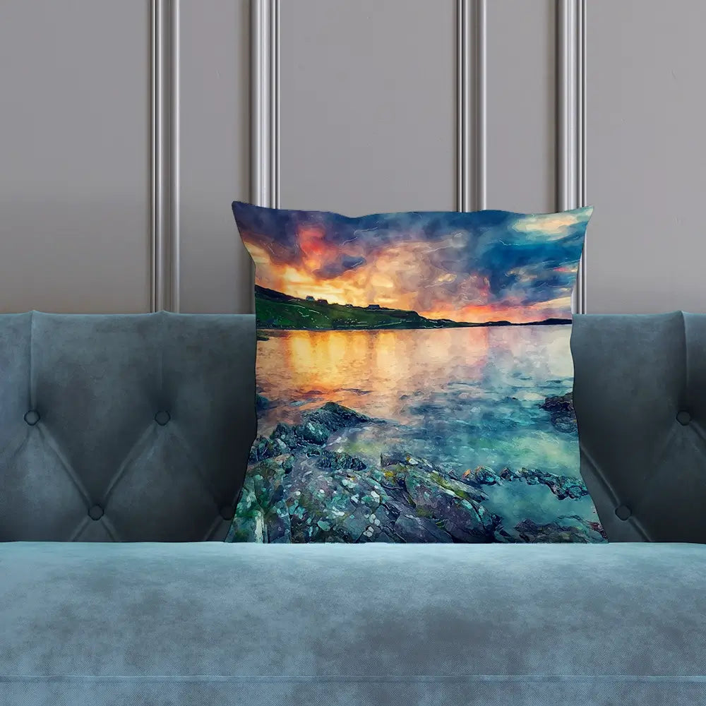 Sunset Over The Bay Cushion Sunset Over The Bay Cushion wall art product Helen Hotson / Shutterstock