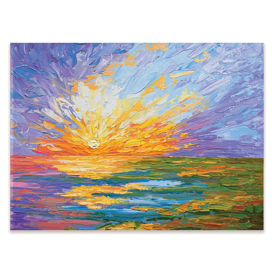 Sunset Over The Lake Canvas Print wall art product Olga Tkachyk