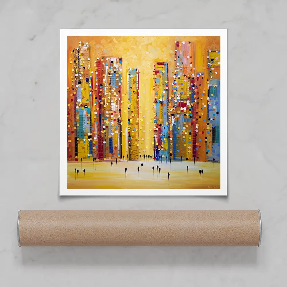 Sunset Reverie Square Art Print Sunset Reverie Square Art Print wall art product Ekaterina Ermilkina