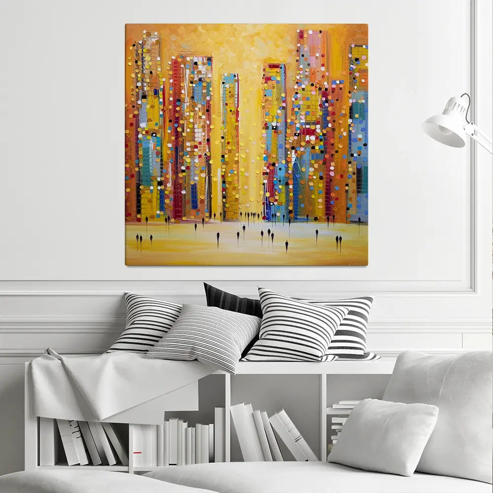 Sunset Reverie Square Canvas Print Sunset Reverie Square Canvas Print wall art product Ekaterina Ermilkina