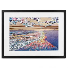 Sunset Sorbet Framed Art Print Sunset Sorbet Framed Art Print wall art product Nada Khatib