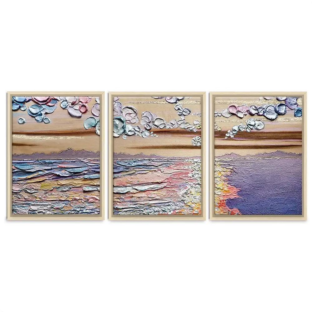 Sunset Sorbet Trio Canvas Print Sunset Sorbet Trio Canvas Print wall art product Nada Khatib