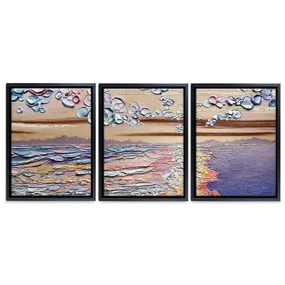 Sunset Sorbet Trio Canvas Print Sunset Sorbet Trio Canvas Print wall art product Nada Khatib