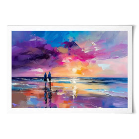 Sunset Strolling Art Print Sunset Strolling Art Print wall art product David Alexander Elder