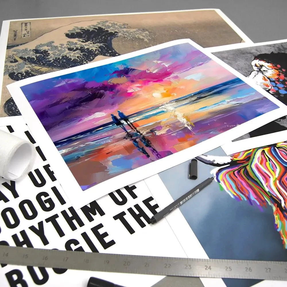 Sunset Strolling Art Print Sunset Strolling Art Print wall art product David Alexander Elder