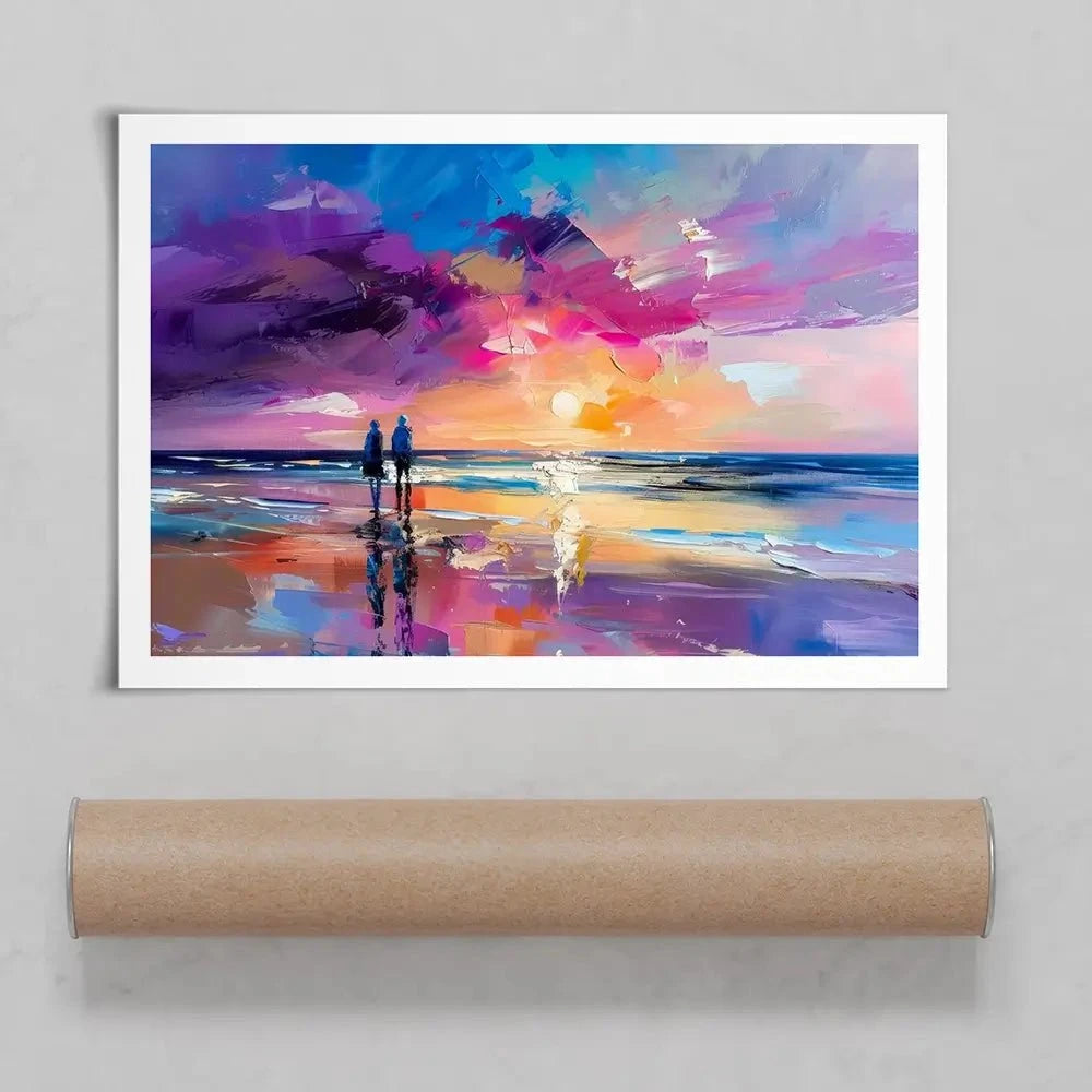 Sunset Strolling Art Print Sunset Strolling Art Print wall art product David Alexander Elder