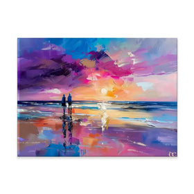 Sunset Strolling Canvas Print Sunset Strolling Canvas Print wall art product David Alexander Elder