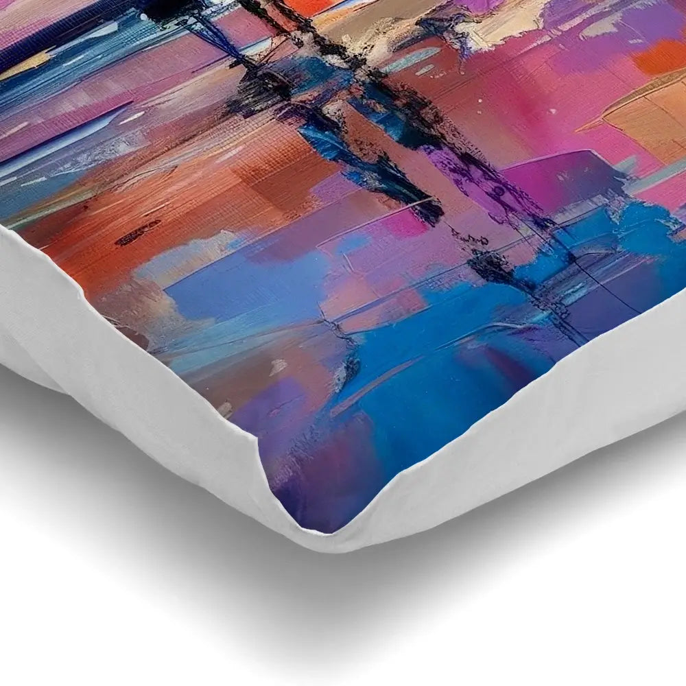 Sunset Strolling Cushion Sunset Strolling Cushion wall art product Art Print Shop