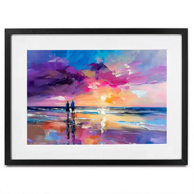 Sunset Strolling Framed Art Print Sunset Strolling Framed Art Print wall art product David Alexander Elder