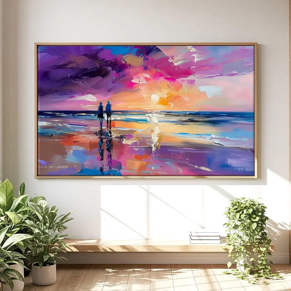 Sunset Strolling Oversized Canvas Print Sunset Strolling Oversized Canvas Print wall art product David Alexander Elder