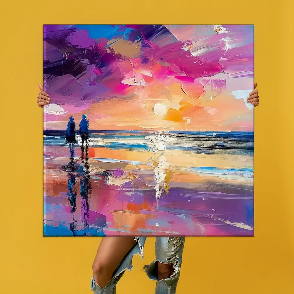 Sunset Strolling Oversized Canvas Print Sunset Strolling Oversized Canvas Print wall art product David Alexander Elder