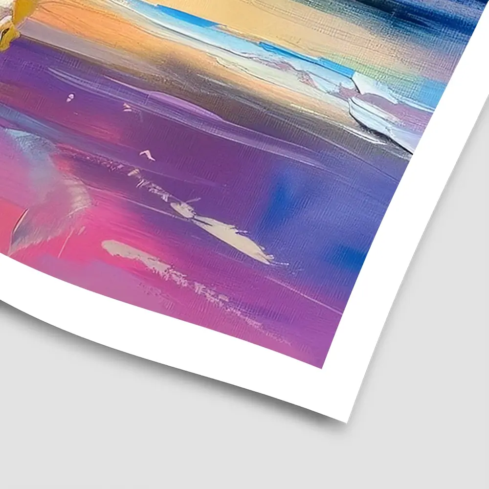 Sunset Strolling Square Art Print Sunset Strolling Square Art Print wall art product Art Print Shop