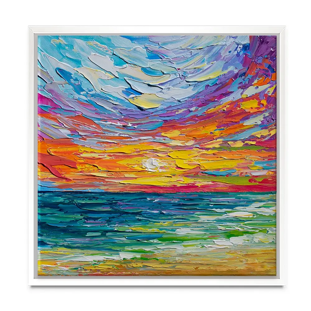 Sunset Swish Canvas Print Sunset Swish Canvas Print wall art product Olga Tkachyk