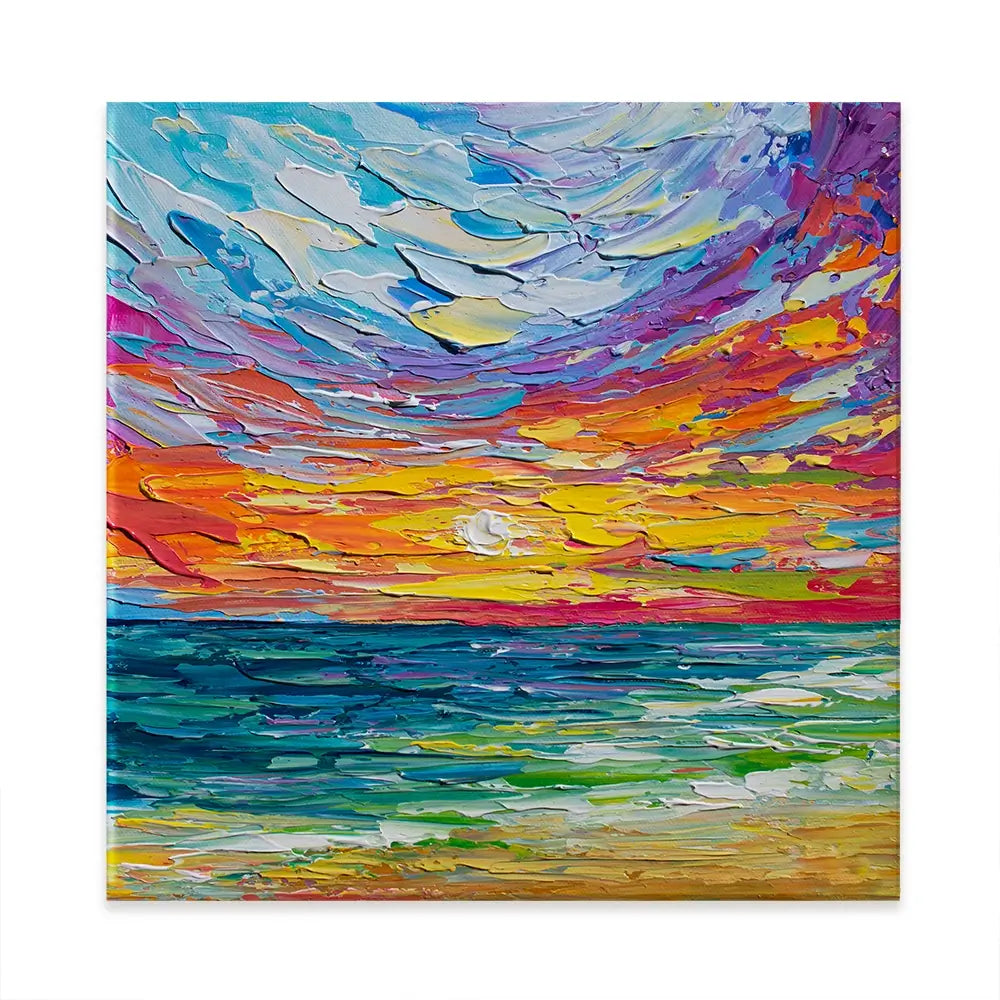 Sunset Swish Canvas Print Sunset Swish Canvas Print wall art product Olga Tkachyk