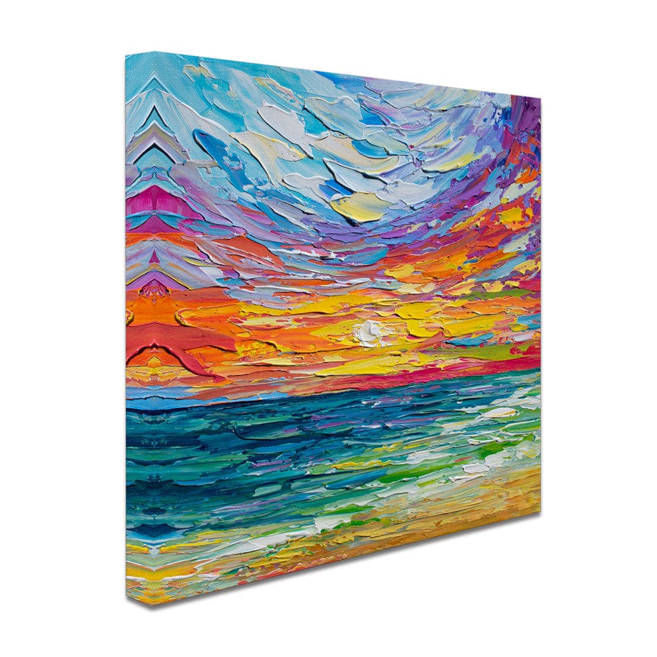 Sunset Swish Canvas Print wall art product Olga Tkachyk