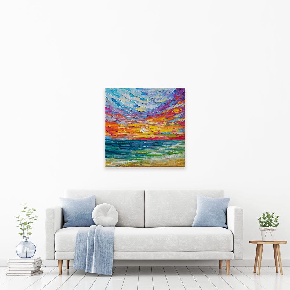 Sunset Swish Canvas Print wall art product Olga Tkachyk