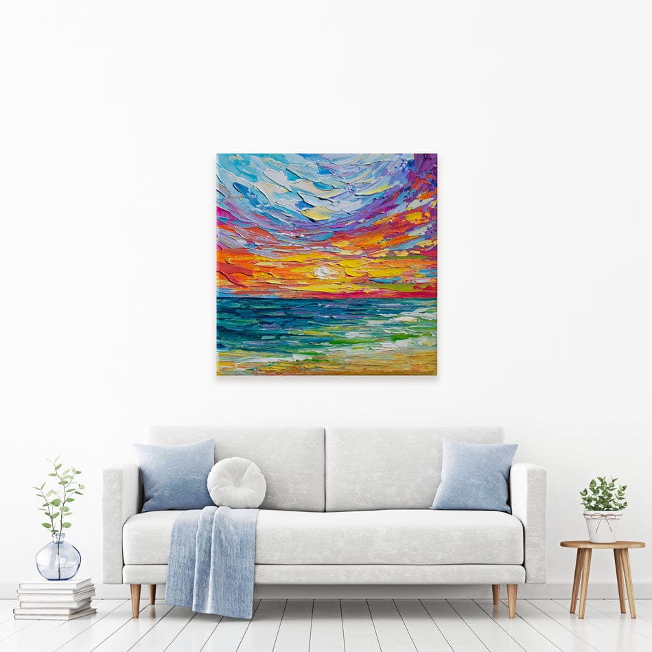 Sunset Swish Canvas Print wall art product Olga Tkachyk