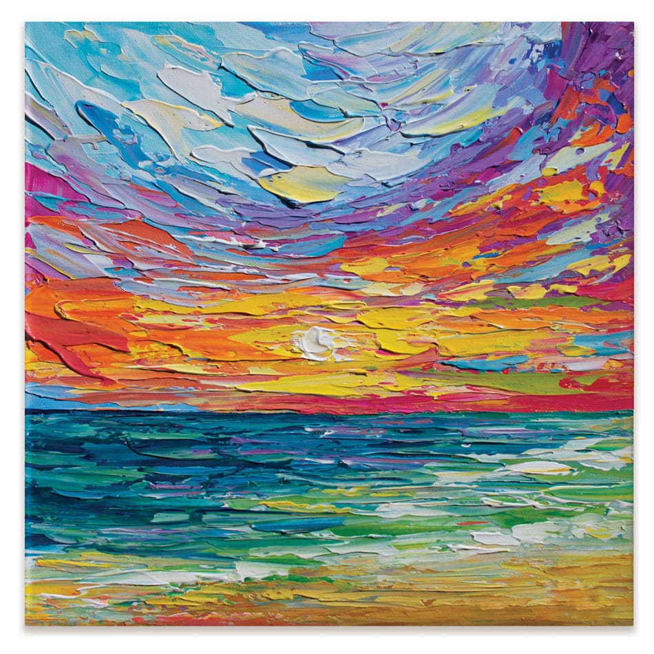 Sunset Swish Canvas Print wall art product Olga Tkachyk