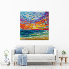Sunset Swish Canvas Print wall art product Olga Tkachyk