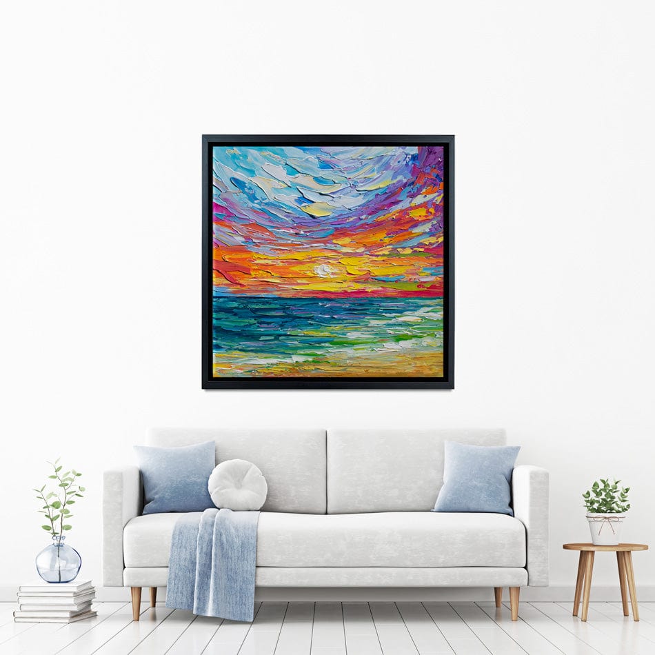 Sunset Swish Canvas Print wall art product Olga Tkachyk