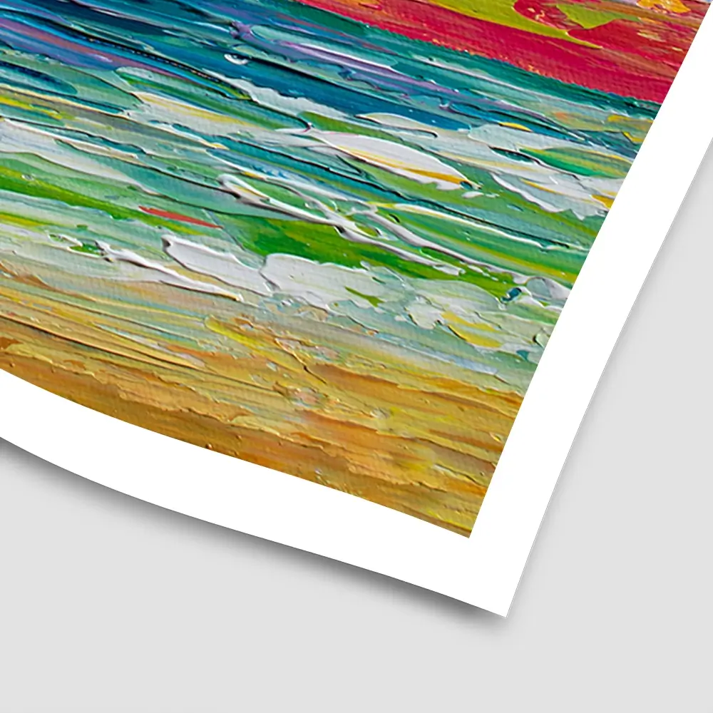 Sunset Swish Square Art Print Sunset Swish Square Art Print wall art product Art Print Shop