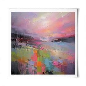 Sunset Wash Square Art Print Sunset Wash Square Art Print wall art product David Alexander Elder